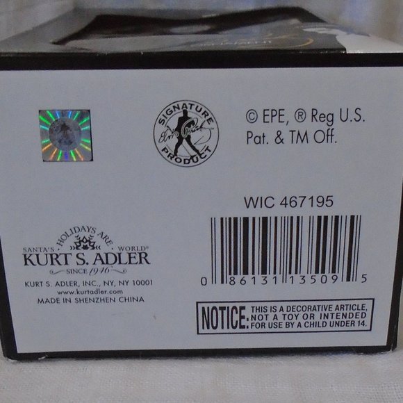 Elvis Presley In His Jailhouse Rock Outfit Kurt S. Adler Christmas Ornament - Picture 3 of 3